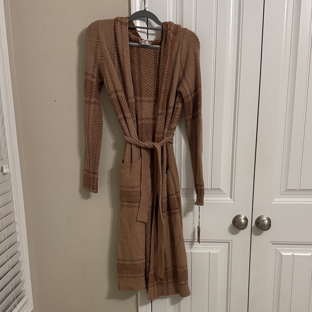 Sincerely Jules Brown Knit Cardigan with Belt